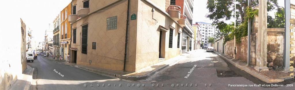 ORAN 2009 pano angle rue Kraft et Rue Bellevue 01.jpg